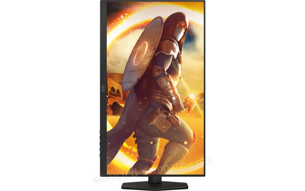 AOC Q27G4XFAD - Vue de face en mode portrait