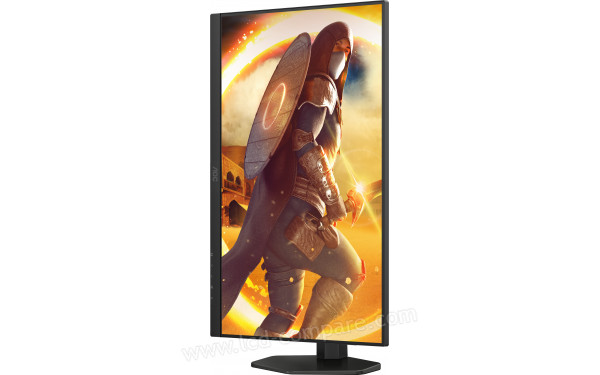 AOC Q27G4XFAD - Vue de face en mode portrait