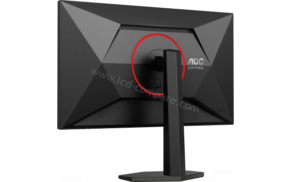 AOC Q27G4ZRAD - Vue 3/4 arri&egrave;re