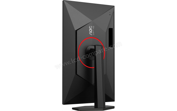 AOC Q27G4ZRAD - Vue 3/4 arri&egrave;re