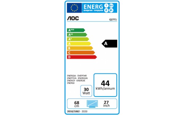 AOC Q27T1 - &Eacute;tiquette &eacute;nergie