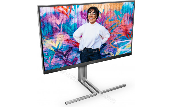 AOC Q27U3CV - Vue 3/4 gauche