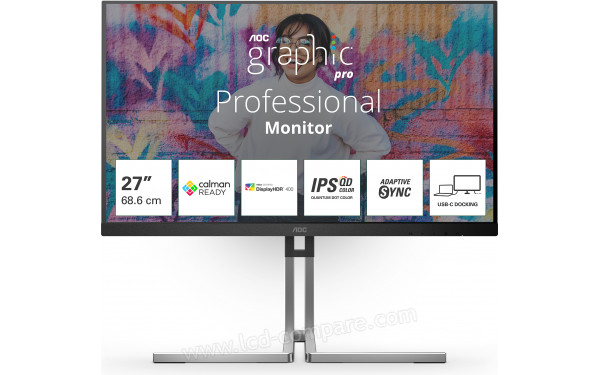 AOC Q27U3CV - Vue de face