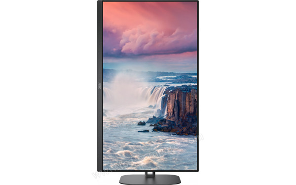 AOC Q27V5N/BK - Vue de face en mode portrait
