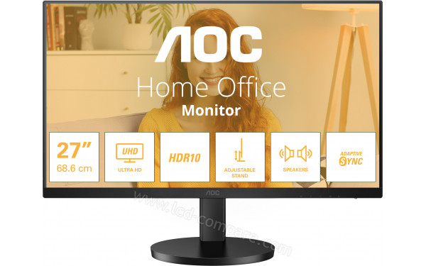 AOC U27B3AF - Vue de face