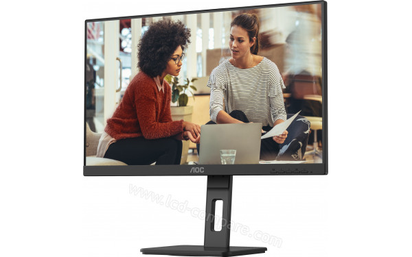 AOC U27E3UF - Vue 3/4 droite