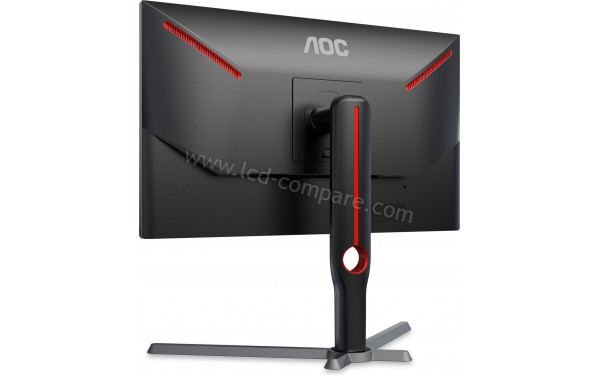 AOC U27G3X/BK - Vue 3/4 arri&egrave;re