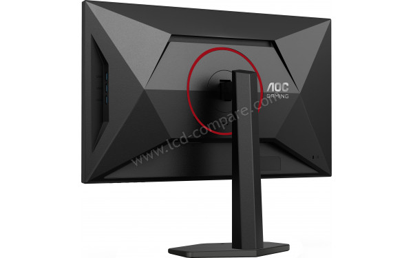 AOC U27G4R - Vue 3/4 arri&egrave;re