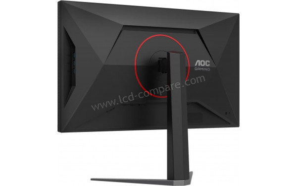 AOC U27G4XM - Vue 3/4 arri&egrave;re