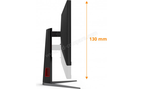 AOC U27G4XM - Vue de profil gauche