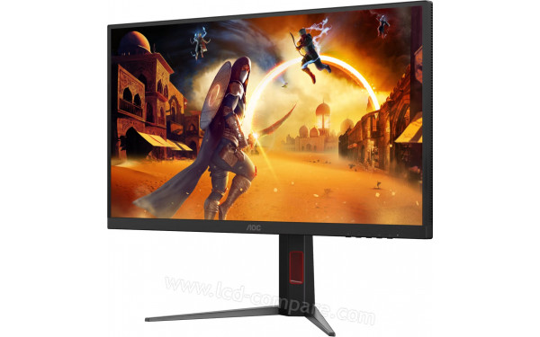 AOC U27G4XM - Vue 3/4 droite