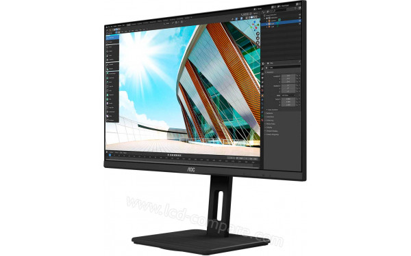 AOC U28P2A - Vue 3/4 droite
