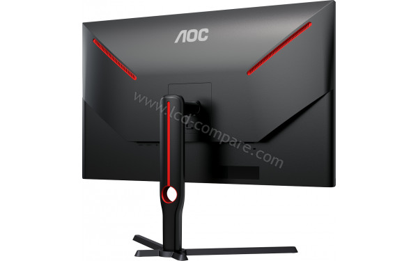 AOC U32G3X/BK - Vue 3/4 arri&egrave;re