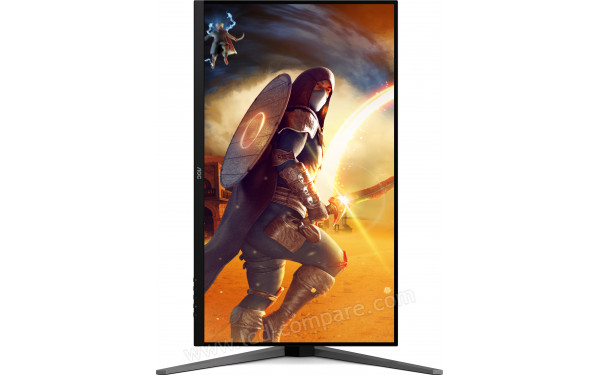 AOC U32G4U - Vue de face en mode portrait