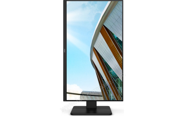 AOC U32P2CA - Vue de face en mode portrait