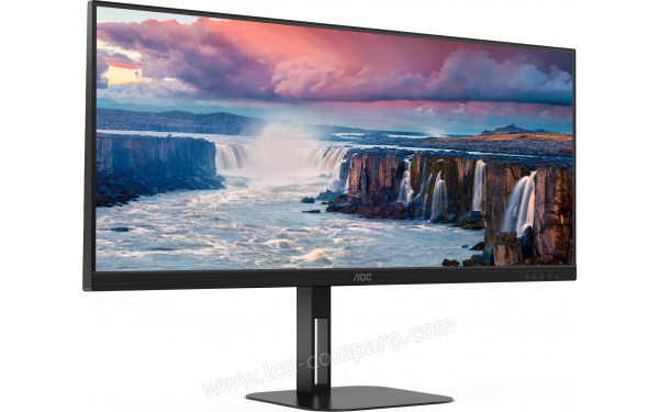 AOC U34V5C/BK - Vue 3/4 gauche