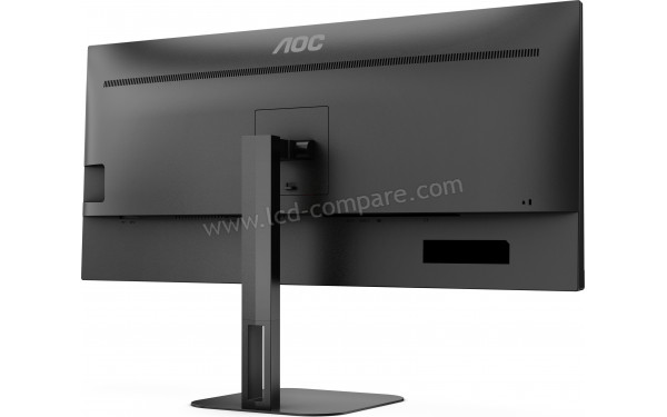 AOC U34V5C/BK - Vue 3/4 arri&egrave;re