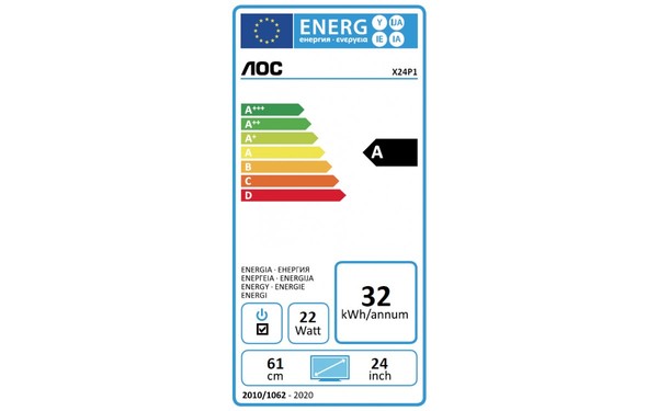 AOC X24P1 - &Eacute;tiquette &eacute;nergie