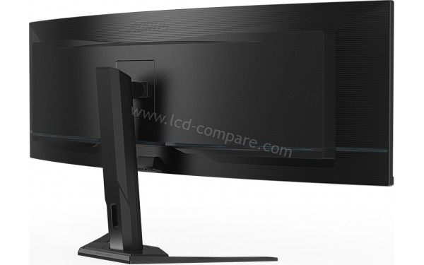 AORUS CO49DQ - Vue 3/4 arri&egrave;re