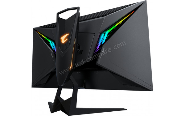 AORUS FI27Q-X - Vue 3/4 arri&egrave;re