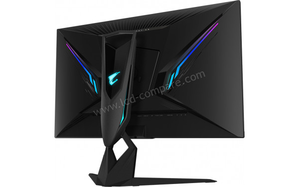 AORUS FI32Q-X - Vue 3/4 arri&egrave;re