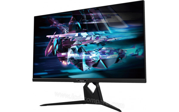 AORUS FI32U - Vue 3/4 droite