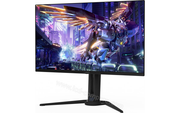 AORUS FO32U2P - Vue 3/4 droite