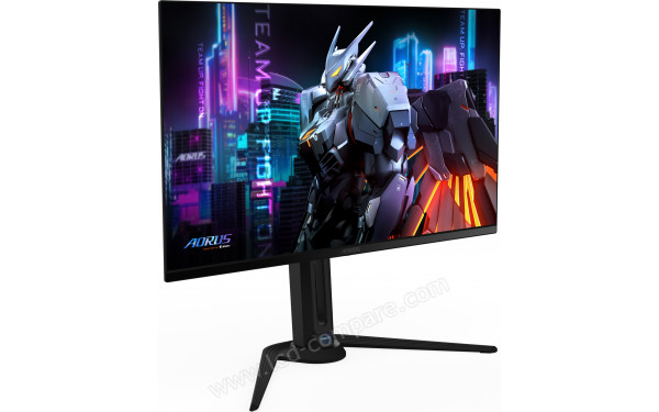 AORUS FO32U2 - Vue 3/4 gauche