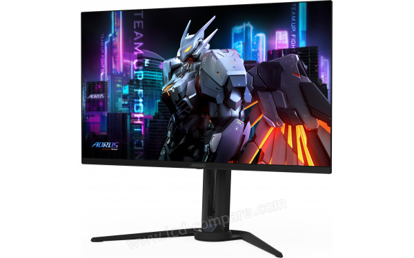 AORUS FO32U - Vue 3/4 droite