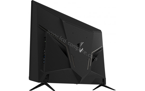 AORUS FV43U - Vue 3/4 arri&egrave;re