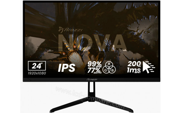 AROZZI Nova 24 Noir AZ-NO-24T1K200-BK - Vue de face