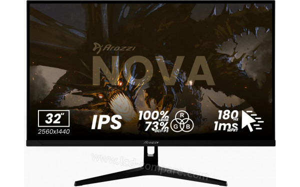 AROZZI Nova 32 Noir AZ-NO-32T2K180-BK - Vue de face