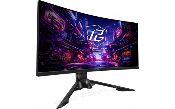 ASROCK PG34QRT3A - Vue 3/4 gauche