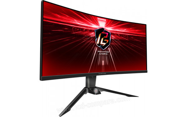 ASROCK PG34WQ15R2B - Vue 3/4 gauche