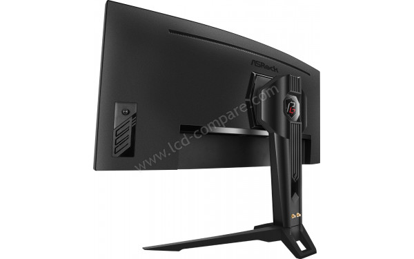 ASROCK PG34WQ15R2B - Vue 3/4 arri&egrave;re