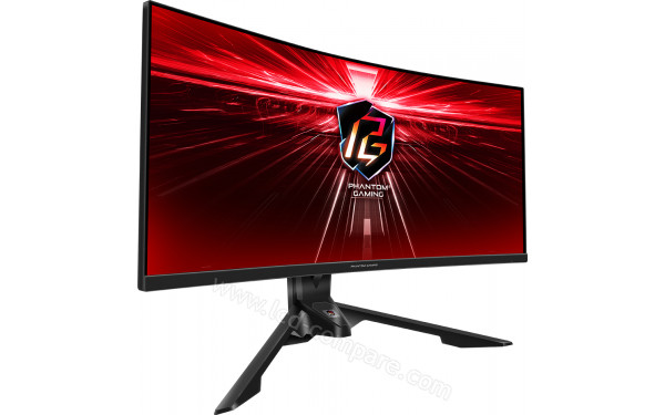 ASROCK PG34WQ15R3A - Vue 3/4 gauche