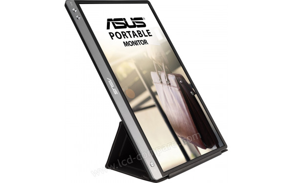 ASUS MB14AC - Vue 3/4 gauche en mode portrait