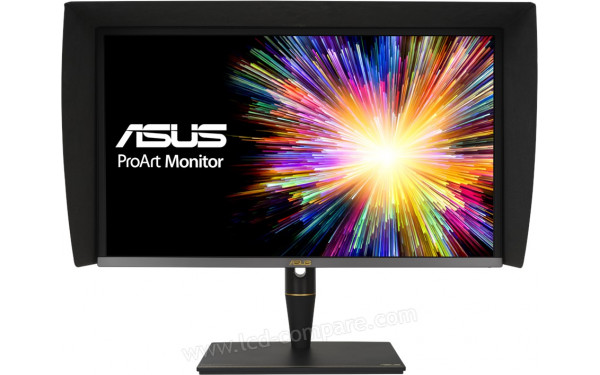 ASUS PA27UCX - Vue de face avec casquette fournie