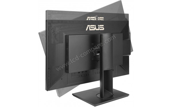 ASUS PA329C - Vue 3/4 arri&egrave;re en mode pivot