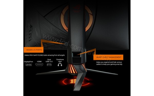 ASUS PG258Q Black Ops 4 - Vue de l'arri&egrave;re