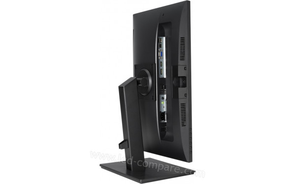 ASUS VA229QSB - Vue 3/4 arri&egrave;re en mode portrait