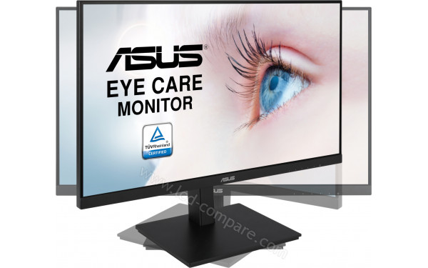 ASUS VA24DQSB - Vue de face r&eacute;glage rotation