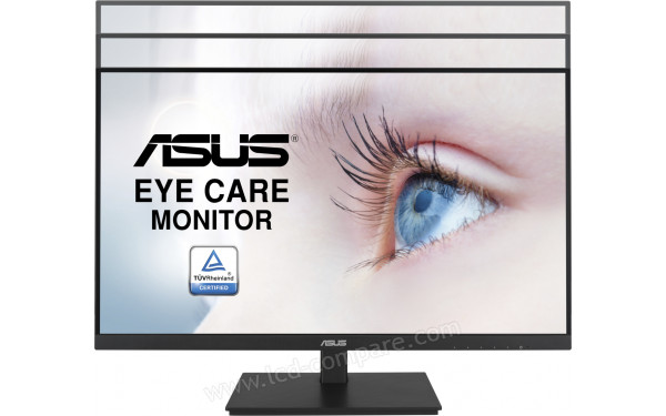 ASUS VA24DQSB - Vue de face r&eacute;glage hauteur