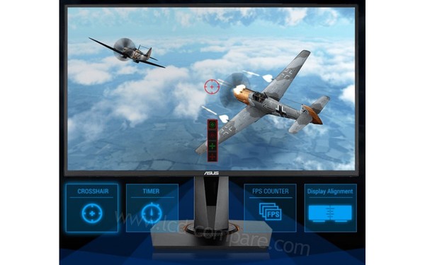 ASUS VG258QR - Asus GamePlus (4 viseurs)