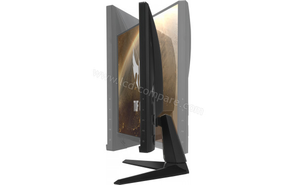 ASUS VG289Q1A - Vue de profil avec ajustement de la rotation