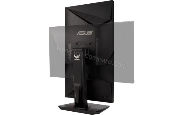 ASUS VG289Q - Vue 3/4 arri&egrave;re en mode portrait