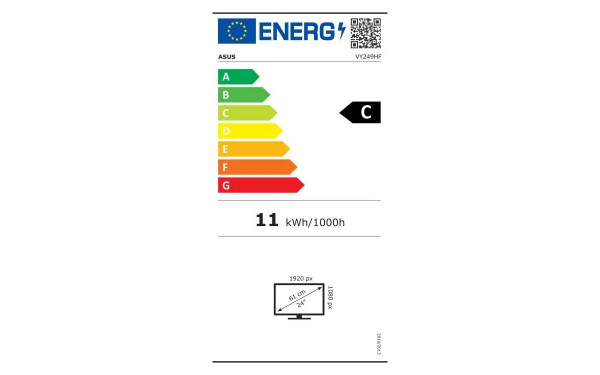 ASUS VY249HF-W - &Eacute;tiquette &eacute;nergie v2