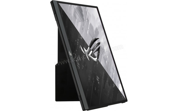 ASUS XG16AHPE - Vue de 3/4 en mode portrait