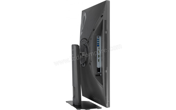 ASUS ROG Strix 5K XG27JCEG - Vue 3/4 arri&egrave;re portrait