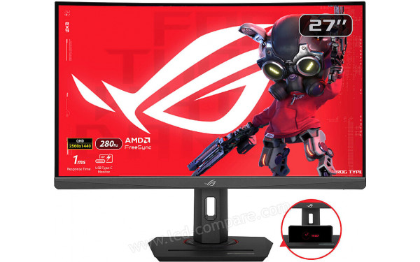 ASUS XG27WCMS - Vue de face